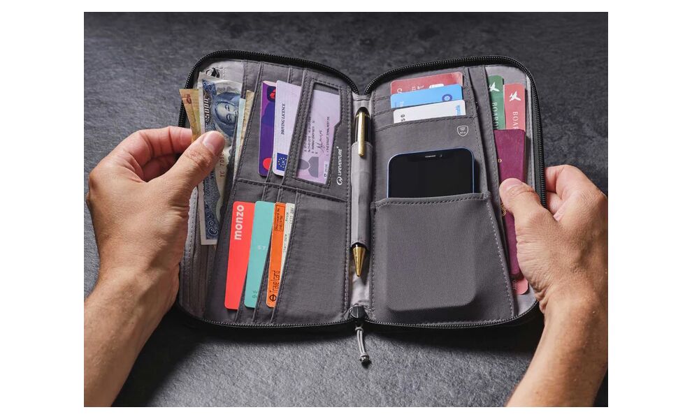 Туристичний гаманець з захистом для карток Lifeventure Recycled RFID Travel Wallet (Grey), зображення 7
