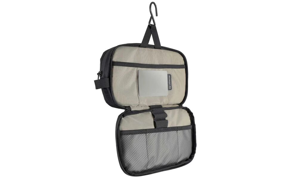 Дорожня косметичка з гачком для підвішування Lifeventure X-Pac Wash Bag, Колір: Black, зображення 2