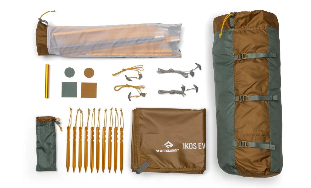 3-місний намет Sea to Summit Ikos Evo TR3: двошаровий, 3-сезонний, Кількість місць: 3, Колір: Laurel Wreath, зображення 4