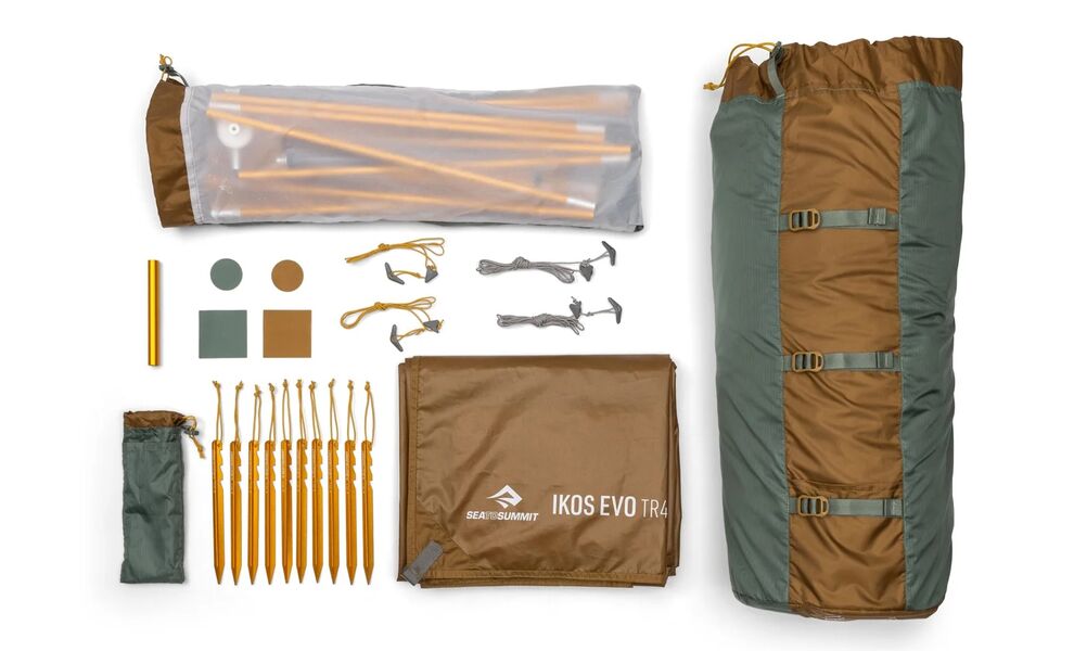 4-місний намет Sea to Summit Ikos Evo TR4: двошаровий, 3-сезонний, Кількість місць: 4, Колір: Laurel Wreath, зображення 4