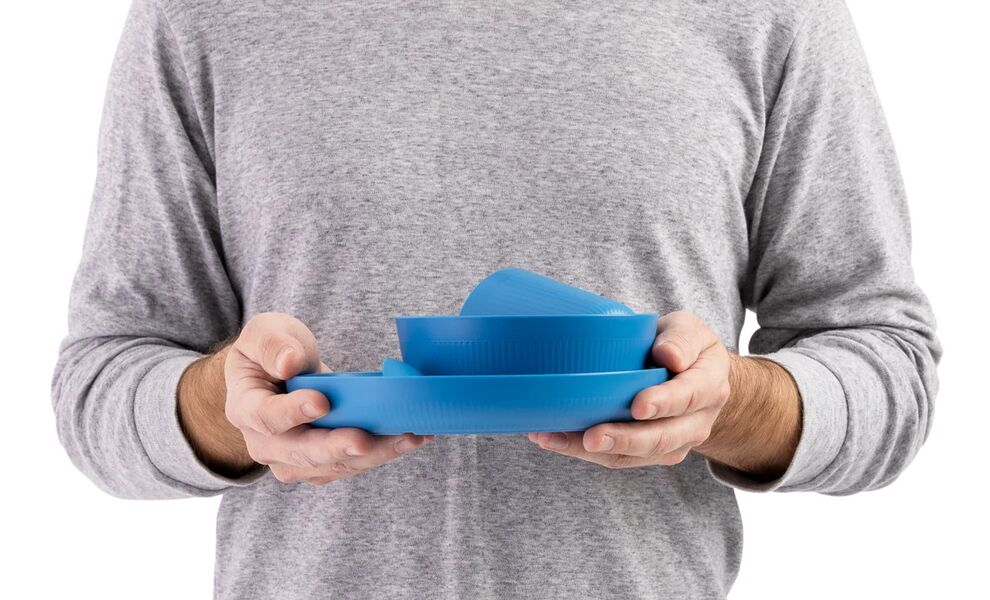 Туристичний набір столового посуду Sea to Summit Camp з чохлом (Burnt Orange) на 1 особу, харчовий пластик, Колір: Burnt Orange, зображення 3