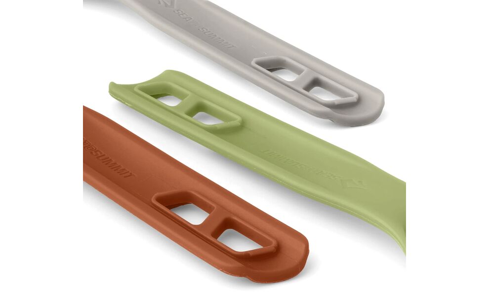 Туристичний набір пластикових столових приборів Sea to Summit Horizon - 3 предмети (Tarragon): ложка, виделка, ніж, Колір виробника: Tarragon, зображення 4