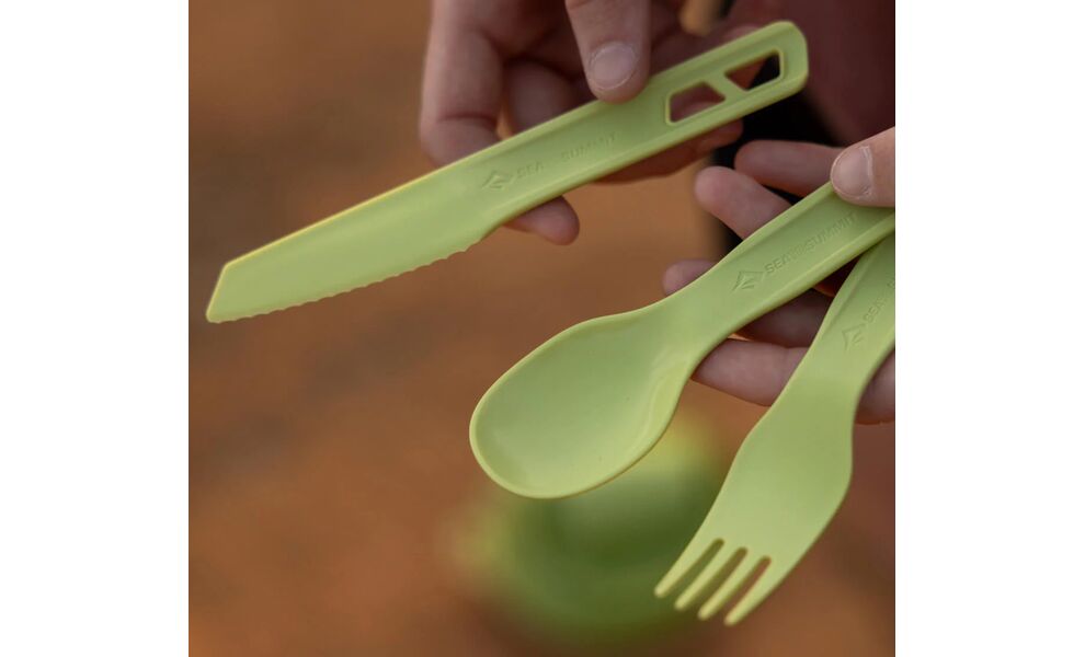 Туристичний набір пластикових столових приборів Sea to Summit Horizon - 3 предмети (Moonstruck): ложка, виделка, ніж, Колір виробника: Moonstruck, зображення 5