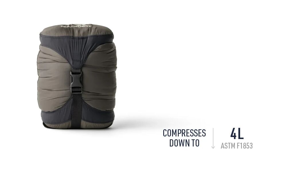 Літній пуховий спальник-квілт Sea to Summit Ember +7C - Regular до +7°C, Максимальний зріст користувача: 185, Колір: Beluga, Сторона застібки: без блискавки, зображення 4