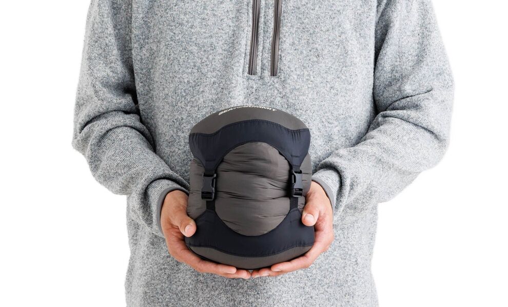 Демісезонний пуховий спальник Sea to Summit Spark Pro -9C - Long до -9°C: з капюшоном, Максимальний зріст користувача: 198, Колір: Beluga, Сторона застібки: ліва, зображення 4