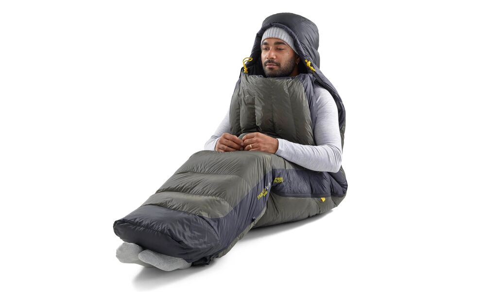 Демісезонний пуховий спальник Sea to Summit Spark Pro -9C - Long до -9°C: з капюшоном, Максимальний зріст користувача: 198, Колір: Beluga, Сторона застібки: ліва, зображення 10