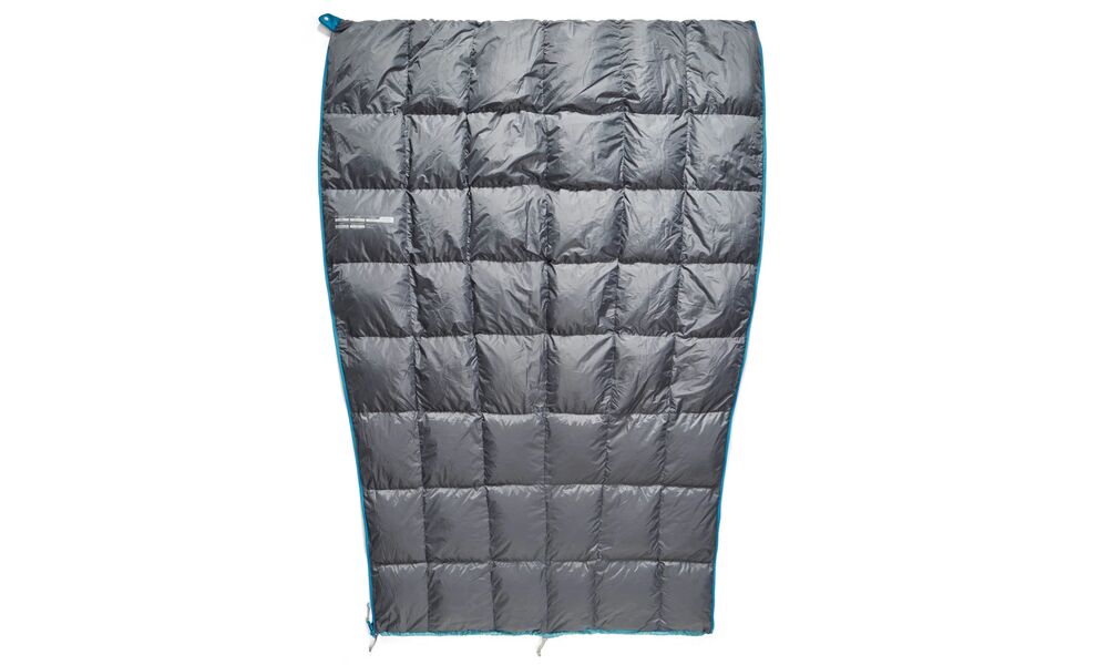 Літній пуховий спальник-ковдра Sea to Summit Traveller +7C - Long до +7°C, Максимальний зріст користувача: 198, Колір: Aqua Sea, Сторона застібки: ліва, зображення 4