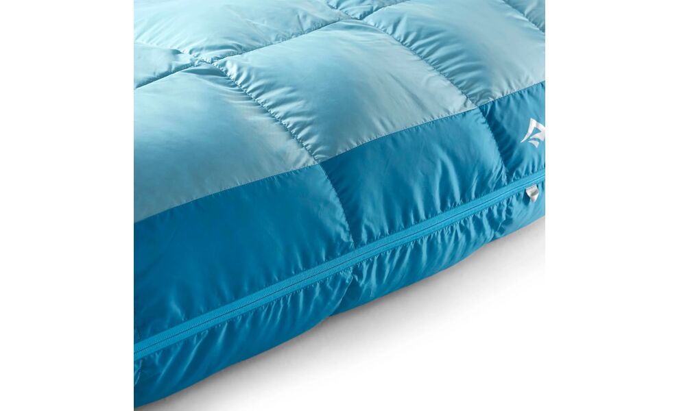 Літній пуховий спальник-ковдра Sea to Summit Traveller +7C - Regular до +7°C, Максимальний зріст користувача: 185, Колір: Aqua Sea, Сторона застібки: ліва, зображення 13