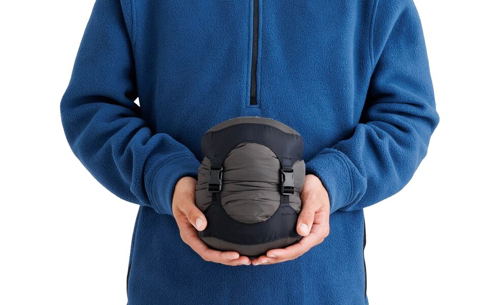 Літній пуховий спальник-ковдра Sea to Summit Traveller +7C - Long до +7°C, Максимальний зріст користувача: 198, Колір: Aqua Sea, Сторона застібки: ліва, зображення 6