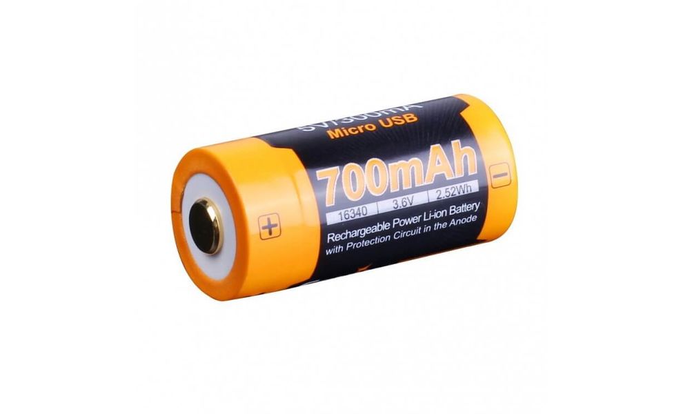 Акумулятор Fenix ARB-L16-700UP (16340) 700 mAh - Micro USB, зображення 2