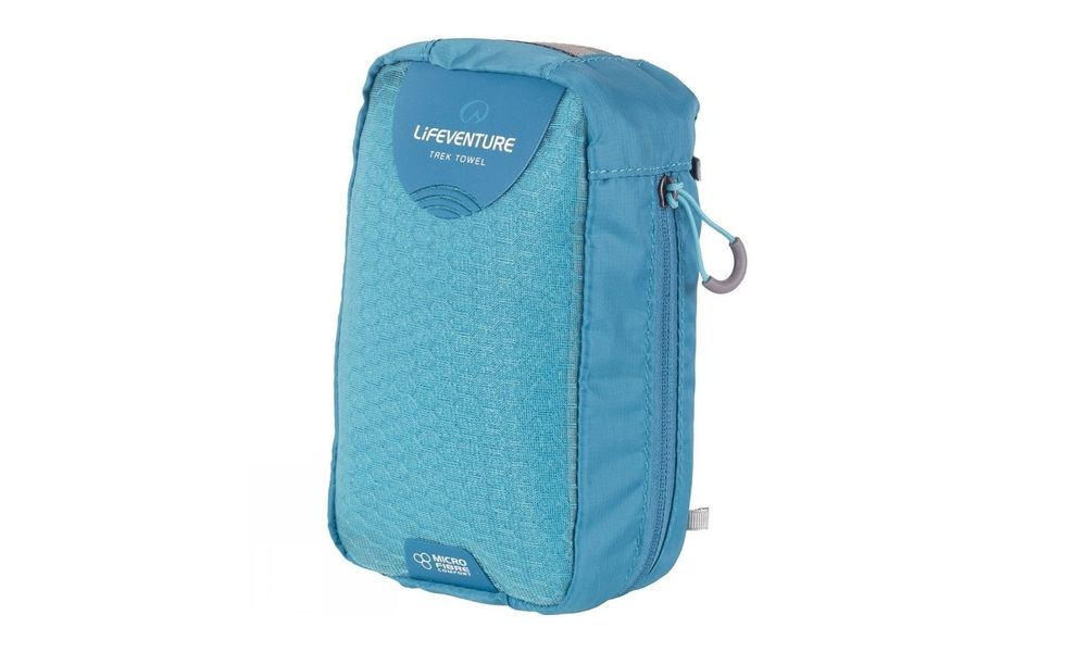 Швидкосохнучий рушник з мікрофібри з чохлом Lifeventure Micro Fibre Comfort - Large (Aqua), 110x65 см, Тип розміру: Large, Колір: Aqua, зображення 4