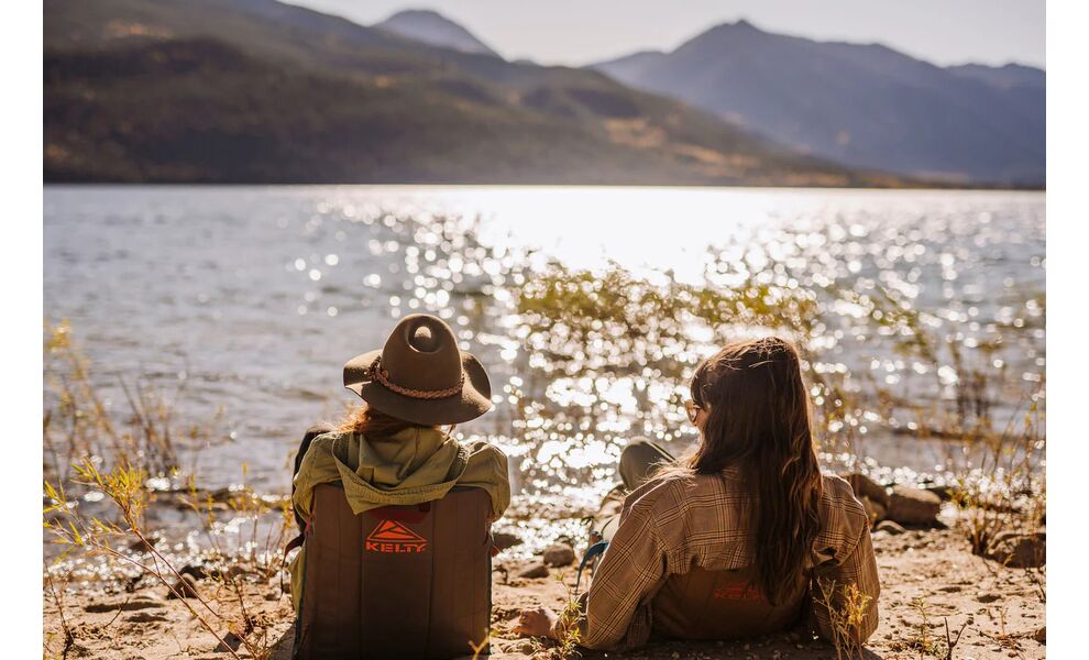 Складна туристичні сідачка зі спинкою Kelty Camp (Deep Lake), Колір виробника: Deep lake, Розміри: 50x43x4, зображення 6