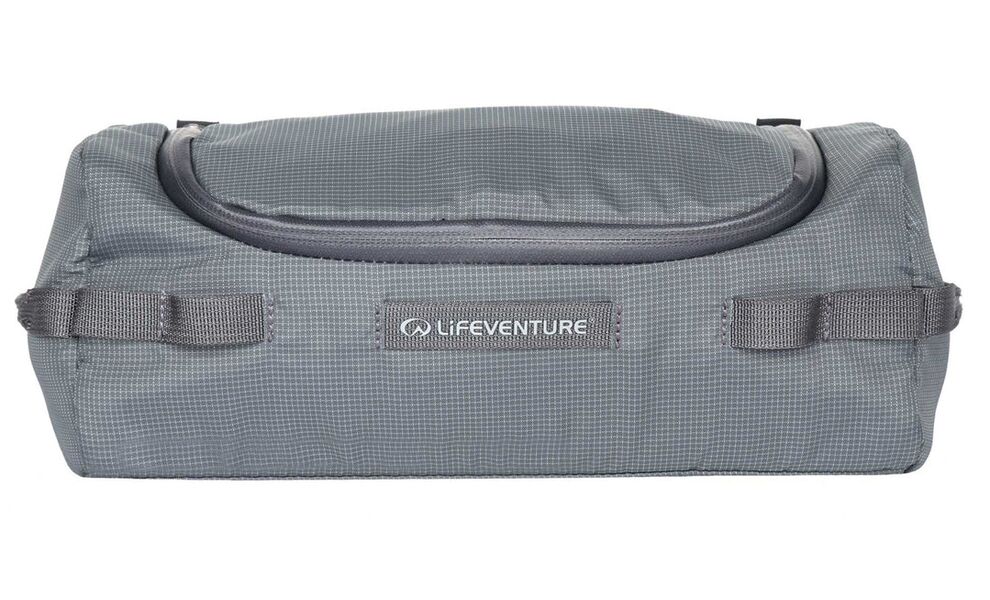 Дорожня косметичка з гачком для підвішування Lifeventure Barrel Wash Bag (Grey), Колір: Grey, зображення 2