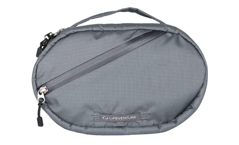 Дорожня косметичка з гачком для підвішування Lifeventure Folding Wash Bag (Grey), Колір: Grey, зображення 2