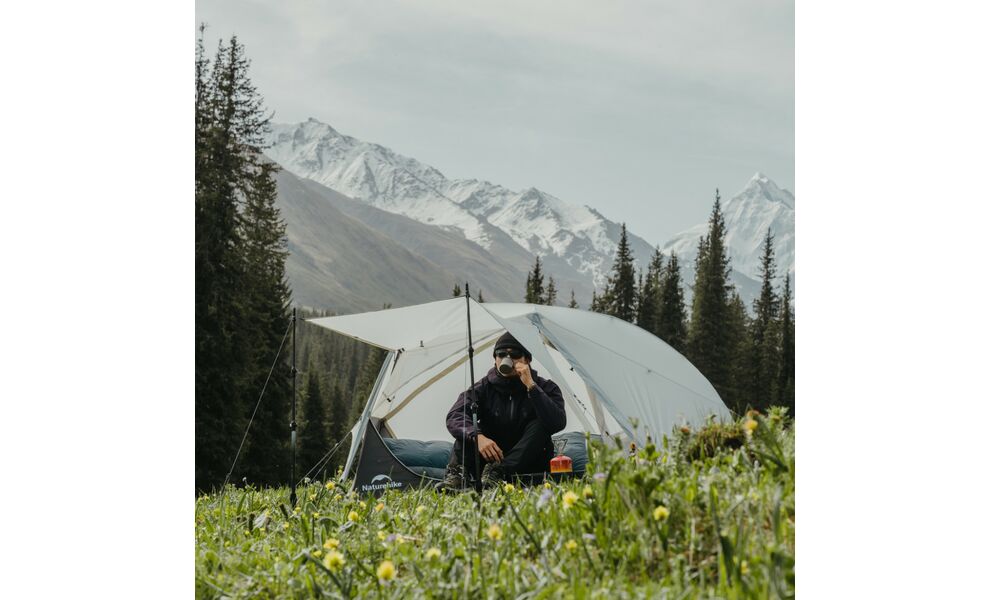 2-місний ультралегкий намет Naturehike CNK2450WS022 Star River UL (Brown): двошаровий, Кількість місць: 2, Колір: Brown, зображення 9