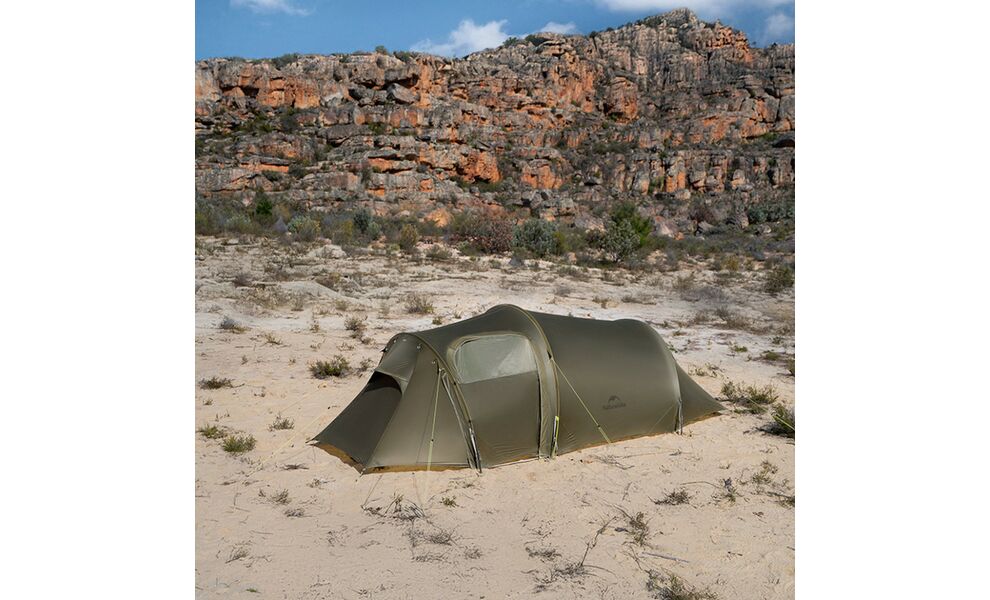 2-місний ультралегкий намет Naturehike CNK2450WS036 Opalus (Dark Green): двошаровий, з тамбуром, Кількість місць: 2, Колір: Dark Green, зображення 14