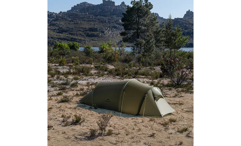 2-місний ультралегкий намет Naturehike CNK2450WS036 Opalus (Dark Green): двошаровий, з тамбуром, Кількість місць: 2, Колір: Dark Green, зображення 15