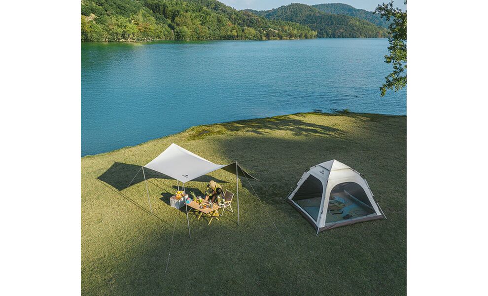 Автоматичний кемпінговий шатер з тентом Naturehike CNK2550WS010 Ango L (Brown), Колір: Brown, зображення 6