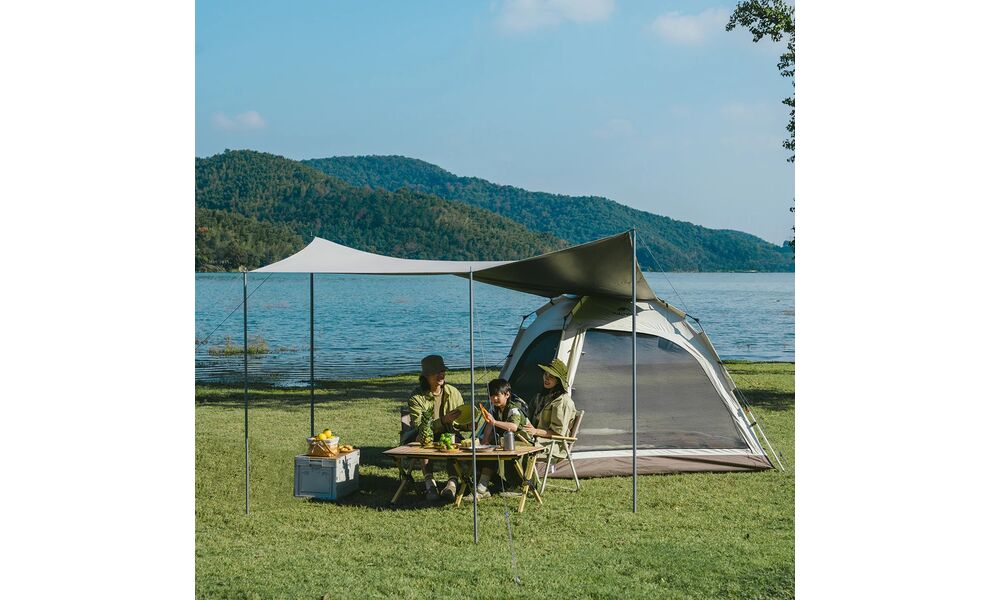 Автоматичний кемпінговий шатер з тентом Naturehike CNK2550WS010 Ango L (Brown), Колір: Brown, зображення 12