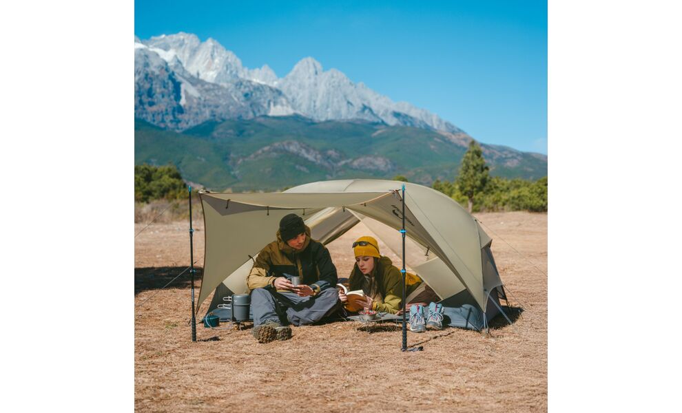 2-місний ультралегкий намет Naturehike CNK2550WS016 Mongar 2 (Brown): двошаровий, Кількість місць: 2, Колір: Brown, зображення 8