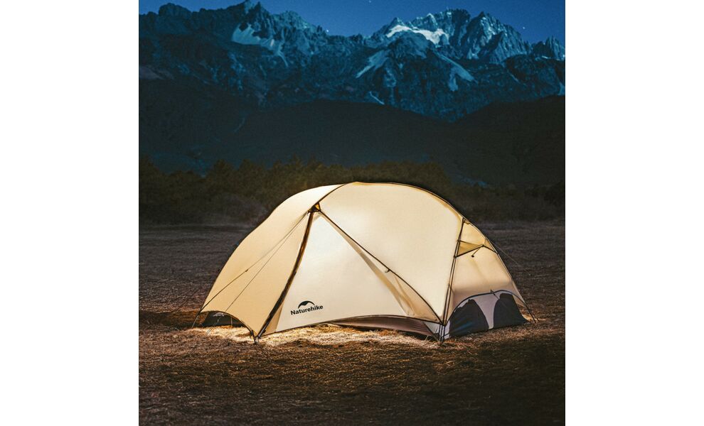 1-місний ультралегкий намет Naturehike CNK2550WS016 Mongar 1 (Brown): двошаровий, Кількість місць: 1, Колір: Brown, зображення 10