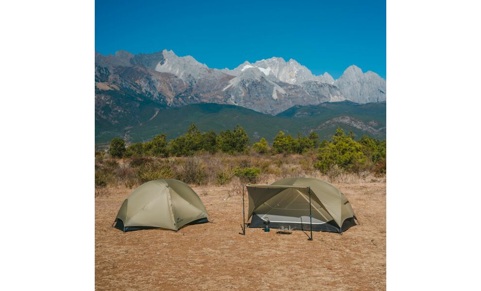 2-місний ультралегкий намет Naturehike CNK2550WS016 Mongar 2 (Brown): двошаровий, Кількість місць: 2, Колір: Brown, зображення 13