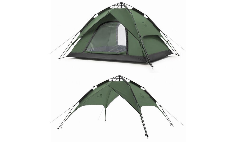 3-місний автоматичний намет Naturehike NH21ZP008 Pop Up 3 (Olive): двошаровий, Кількість місць: 3, Колір: Olive, зображення 4