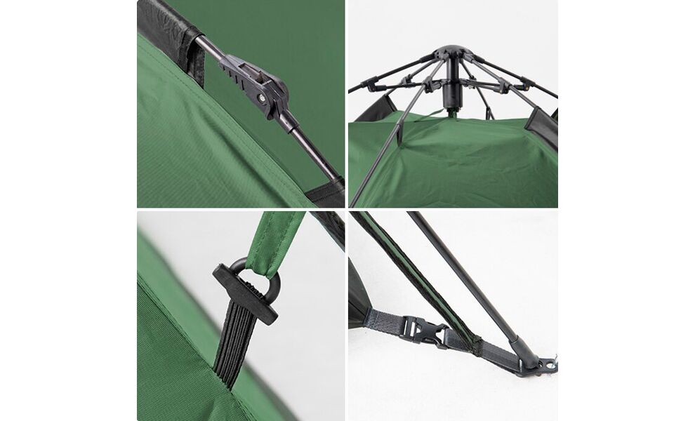 3-місний автоматичний намет Naturehike NH21ZP008 Pop Up 3 (Olive): двошаровий, Кількість місць: 3, Колір: Olive, зображення 7