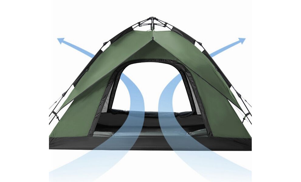 3-місний автоматичний намет Naturehike NH21ZP008 Pop Up 3 (Olive): двошаровий, Кількість місць: 3, Колір: Olive, зображення 5