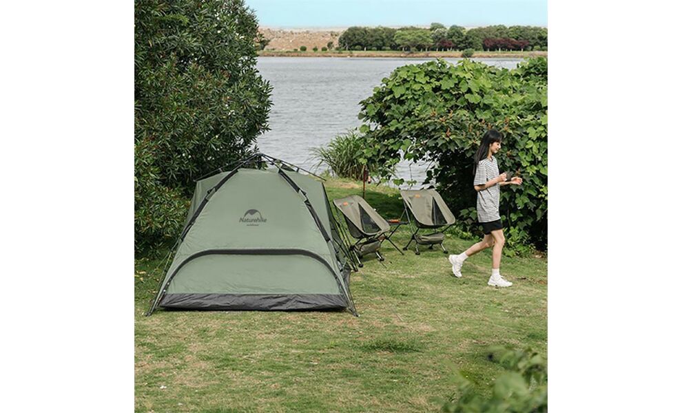 3-місний автоматичний намет Naturehike NH21ZP008 Pop Up 3 (Olive): двошаровий, Кількість місць: 3, Колір: Olive, зображення 13