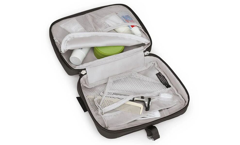 Дорожня косметичка з гачком для підвішування Osprey Daylite Hanging Toiletry Kit (Black), Колір: Black, зображення 5
