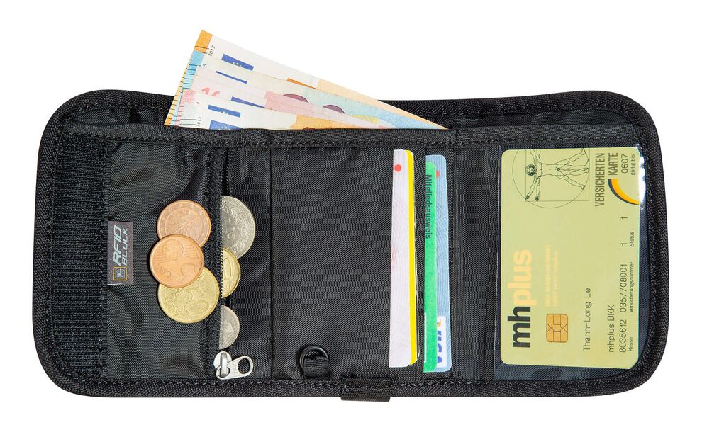 Розкладний гаманець на липучці з захистом для карток Tatonka Folder RFID Block (Midnight Plum), Колір виробника: Midnight Plum, зображення 6