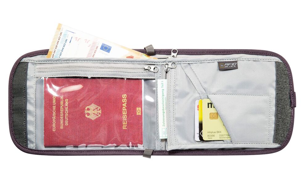 Туристичний гаманець на шию з захистом для карток Tatonka Hang Loose RFID Block (Olive), Колір виробника: Olive, зображення 4