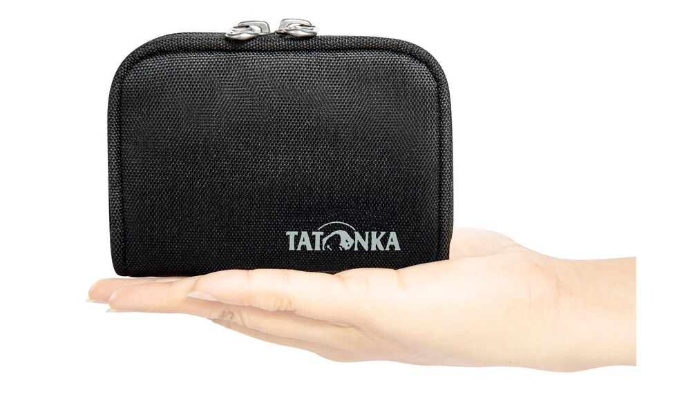 Гаманець на блискавці з захистом для карток Tatonka Plain Wallet RFID Block (Black), Колір виробника: Black, зображення 7