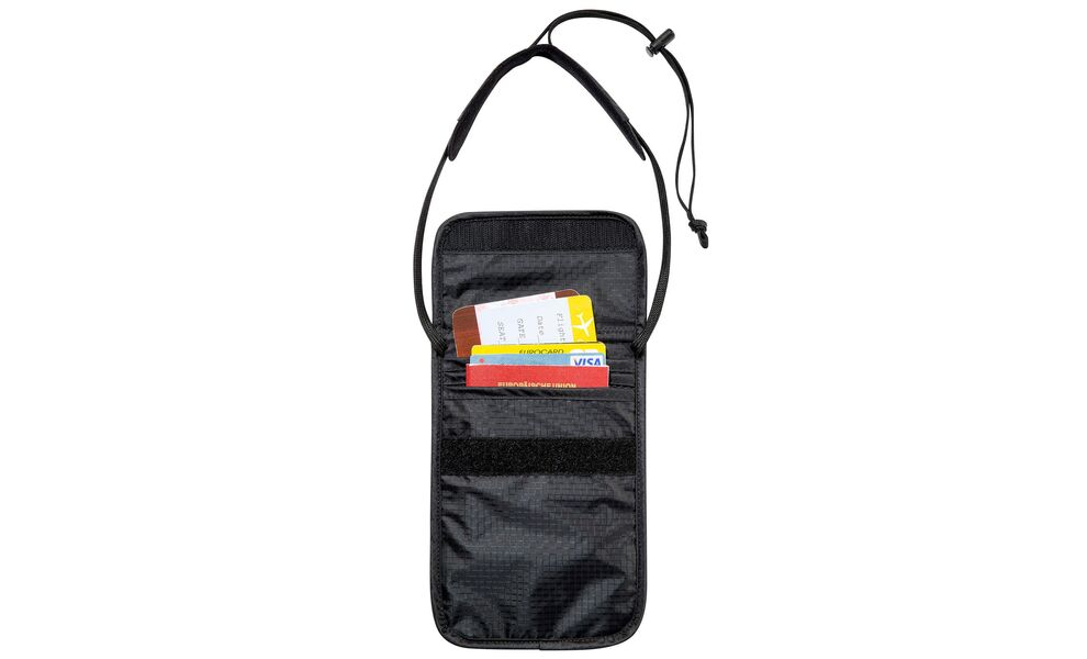 Туристичний натільний гаманець на шию Tatonka Skin Folder Neck Pouch (Black), Колір виробника: Black, зображення 4