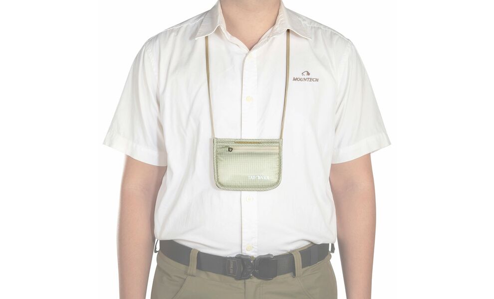 Туристичний натільний гаманець на шию Tatonka Skin ID Pocket (Natural), Колір виробника: Natural, зображення 5