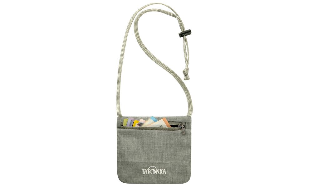Туристичний натільний гаманець на шию Tatonka Skin ID Pouch (Olive), Колір виробника: Olive, зображення 3
