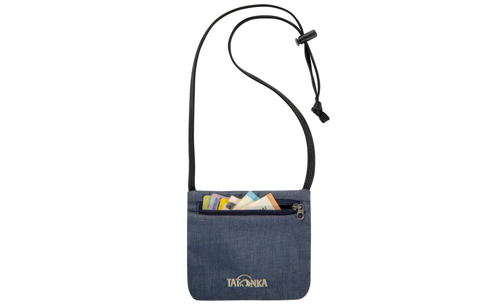 Туристичний натільний гаманець на шию Tatonka Skin ID Pouch (Dark Blue), Колір виробника: Dark Blue, зображення 3