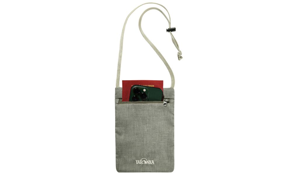 Туристичний натільний гаманець на шию Tatonka Skin Neck Pocket (Olive), Колір виробника: Olive, зображення 3