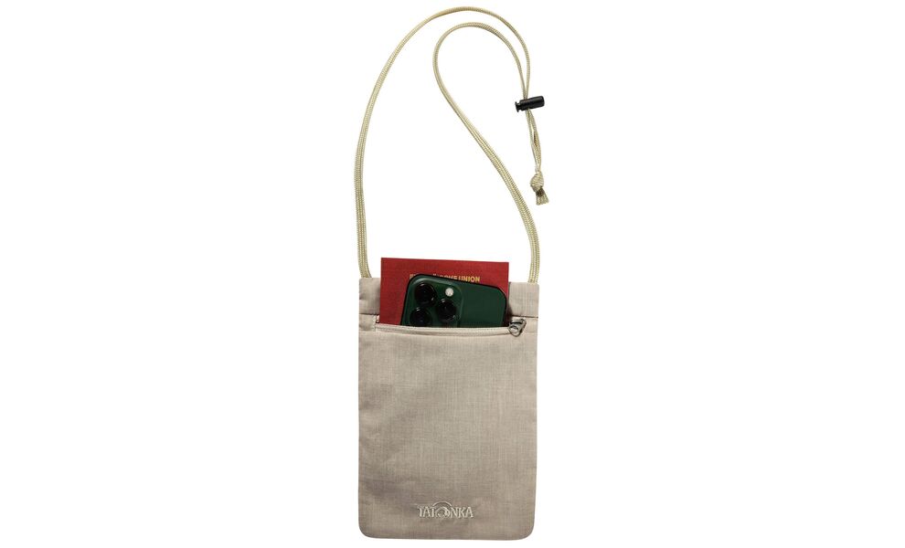 Туристичний натільний гаманець на шию Tatonka Skin Neck Pocket (Macciato), Колір виробника: Macciato, зображення 3