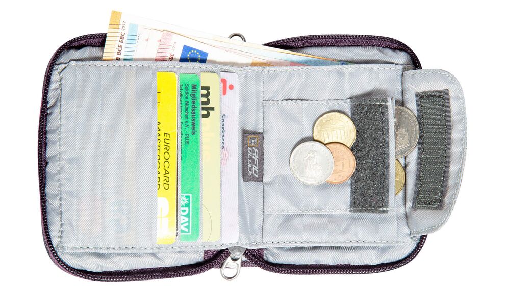 Гаманець на блискавці з захистом для карток Tatonka Zip Money Box RFID Block (Olive), Колір виробника: Olive, зображення 6