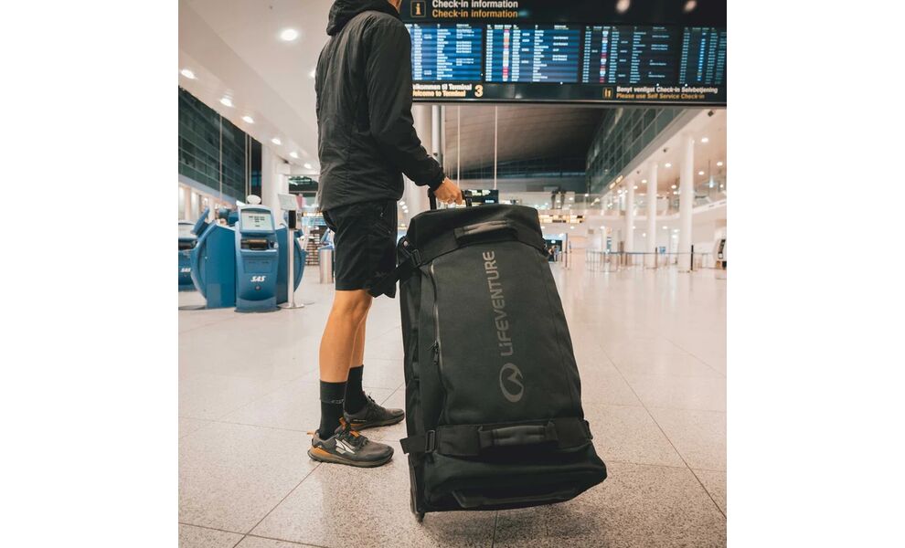Дорожня сумка на колесах Lifeventure Expedition Clamshell Duffle (Black), 110 л, зображення 2