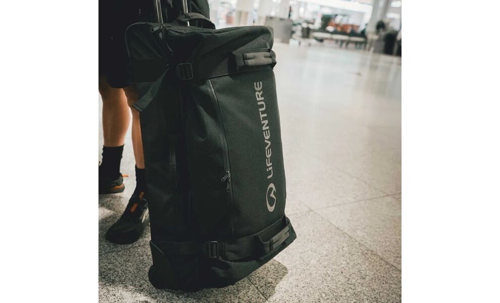 Дорожня сумка на колесах Lifeventure Expedition Clamshell Duffle (Black), 110 л, зображення 16