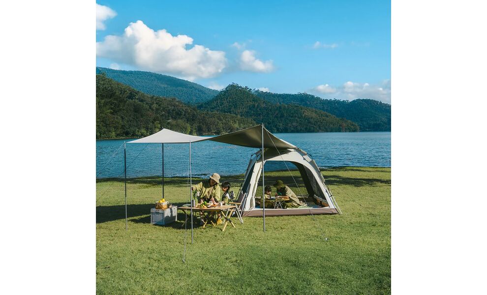 Автоматичний кемпінговий шатер з тентом Naturehike CNK2550WS010 Ango L (Grey), Колір: Grey, зображення 11