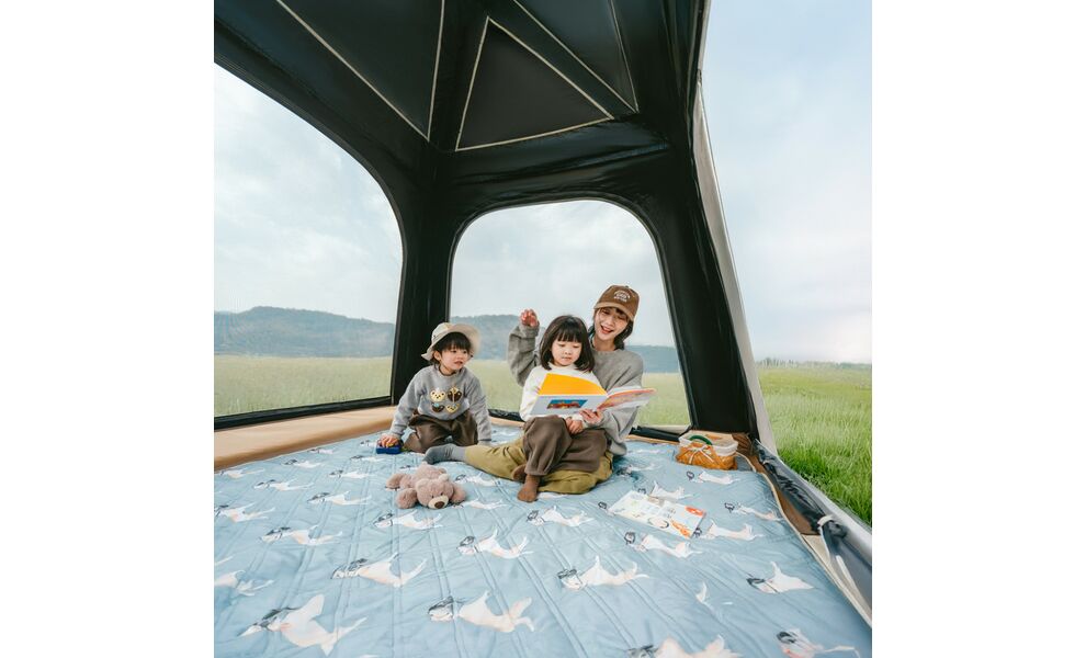 Надувний кемпінговий шатер з тентом Naturehike CNK2550WS017 Ango Air (Brown), Колір: Brown, зображення 10
