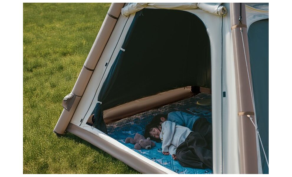 Надувний кемпінговий шатер з тентом Naturehike CNK2550WS017 Ango Air (Brown), Колір: Brown, зображення 11