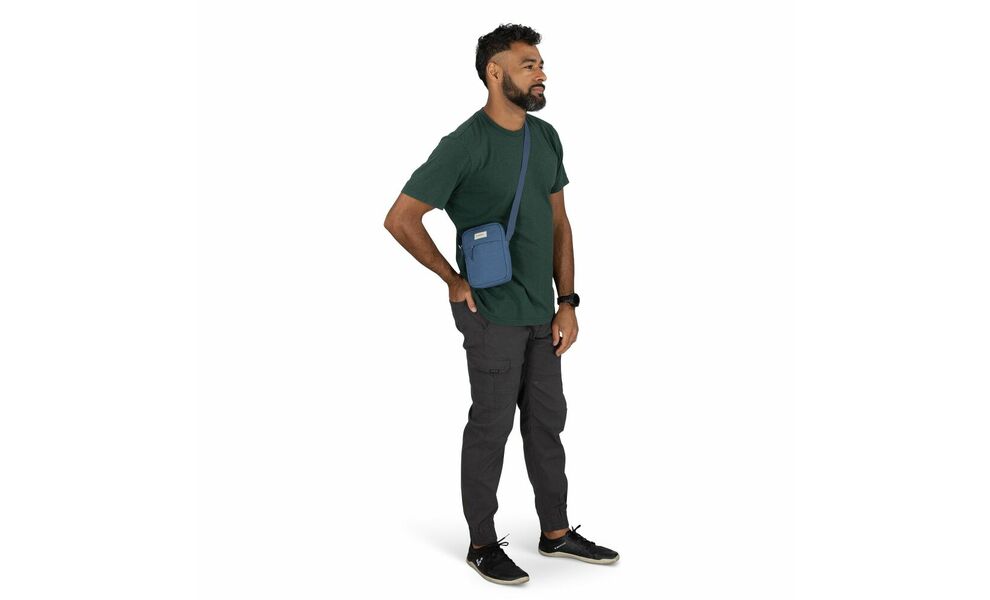 Міська сумка-месенджер Osprey Arcane Crossbody Small (Nirvana Blue Heather), Об'єм: 1,5, Колір виробника: Nirvana Blue Heather, зображення 9