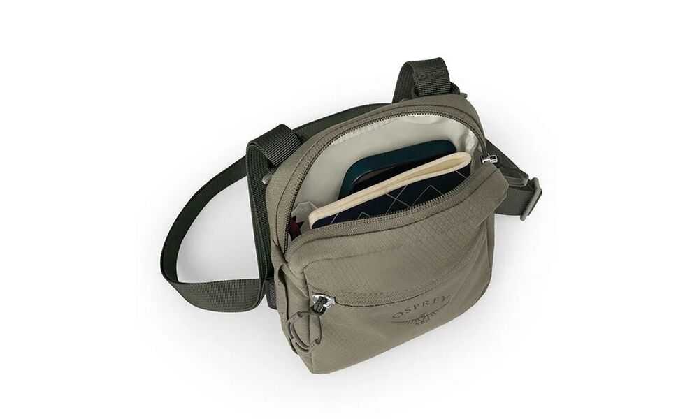 Міська сумка-месенджер Osprey Daylite Crossbody Small (Tan Concrete), Об'єм: 1, Колір виробника: Tan Concrete, зображення 2