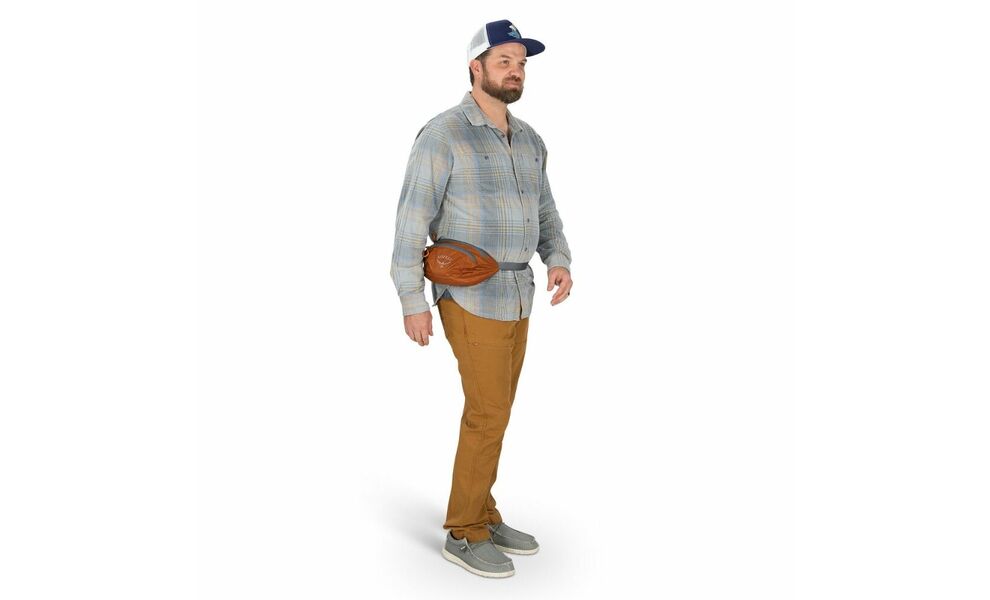 Складна сумка на пояс Osprey Ultralight Stuff Waist (Tundra Green), Об'єм: 2, Колір виробника: Tundra Green, зображення 6