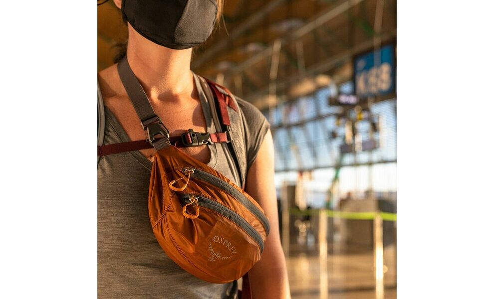 Складна сумка на пояс Osprey Ultralight Stuff Waist (Tundra Green), Об'єм: 2, Колір виробника: Tundra Green, зображення 8